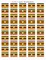 100 Uganda Flag 1.5" x 1" Self Adhesive World Flag Scrapbook Stickers, Two Sheets of 50, 100 Country or Specialty Sticker Decal Flags